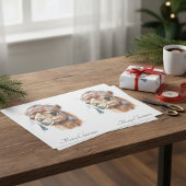 Papier Mousseline Camel de Noël, personnalisable