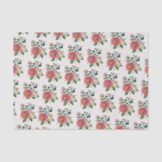Papier Mousseline Camellias (Recto)