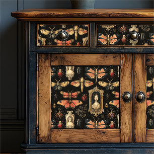 Papier Mousseline Cameo gothique victorien vintage Femmes Papillons
