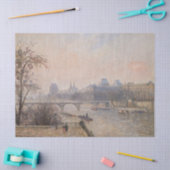 Papier Mousseline Camille Pissarro - La Seine et le Louvre (Artisanat)