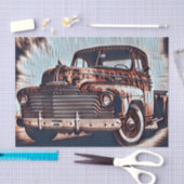 Papier Mousseline Camion Antique - Un classique intemporel (Artisanat)