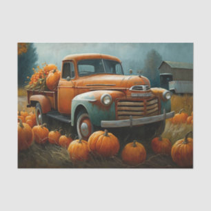 Papier Mousseline Camion citrouille Patch