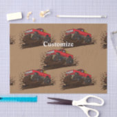 Papier Mousseline Camion de boue à 4 roues Thunder_Cove (Artisanat)