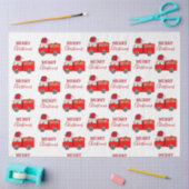 Papier Mousseline Camion de feu rouge de Noël (Artisanat)