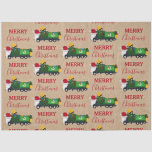 Papier Mousseline Camion de recyclage de Noël