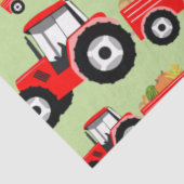 Papier Mousseline Camion rouge produit de la ferme (Détail)
