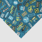 Papier Mousseline Camions de construction (Détail)