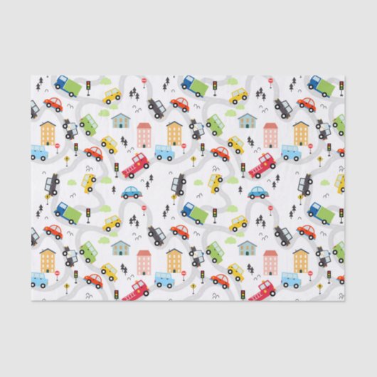 Papier Mousseline Camions de découpage (Recto)