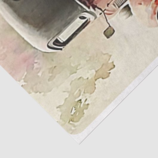 Papier Mousseline Camions de jardin (Détail)