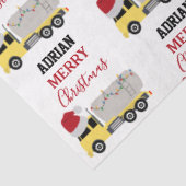 Papier Mousseline Camions de transport de camion de Noël (Détail)