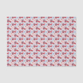 Papier Mousseline Camions Rouges (Recto)
