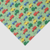 Papier Mousseline Camions Voitures Cute 1er Anniversaire Thème de fê (Détail)