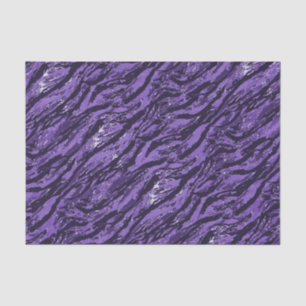 Papier Mousseline Camo à rayures violettes