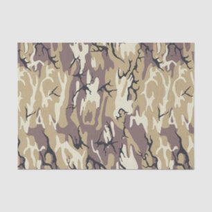 Papier Mousseline Camo Brown