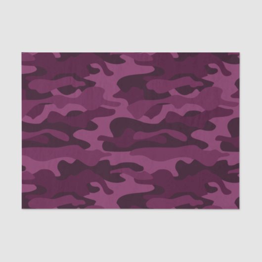 Papier Mousseline Camo de couleur violette tyrienne (Recto)