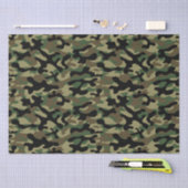 Papier Mousseline Camo forestier (Artisanat)