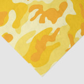 Papier Mousseline Camo Jaune Lumineux Happy Cadeau Papier Tissu (Détail)