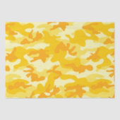 Papier Mousseline Camo Jaune Lumineux Happy Cadeau Papier Tissu (Recto)