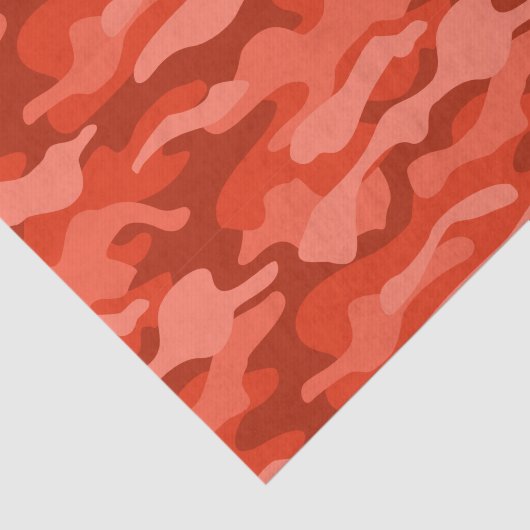 Papier Mousseline Camo monochrome Soda orange (Détail)