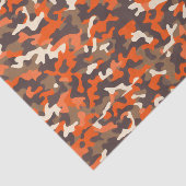 Papier Mousseline Camo orange et Brown (Détail)