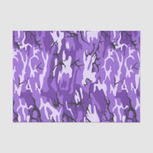 Papier Mousseline Camo pourpre