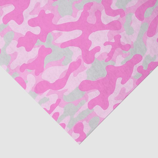 Papier Mousseline Camo Rose (Détail)