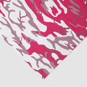 Papier Mousseline Camo rouge (Détail)