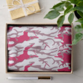Papier Mousseline Camo rouge (Cadeau)