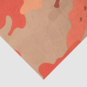 Papier Mousseline Camo rouge (Détail)