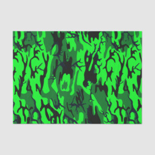 Papier Mousseline Camo vert étranger