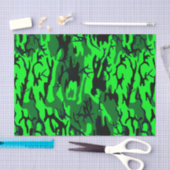 Papier Mousseline Camo vert étranger (Artisanat)