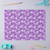 Papier Mousseline Camo violet (Artisanat)
