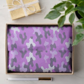 Papier Mousseline Camo violet (Cadeau)