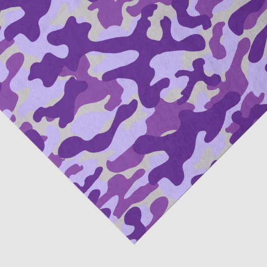 Papier Mousseline Camo violet (Détail)