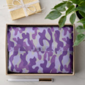 Papier Mousseline Camo violet (Cadeau)