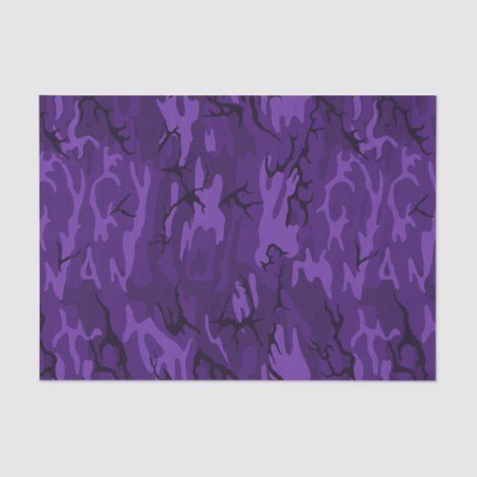 Papier Mousseline Camo violet foncé (Recto)