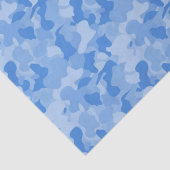 Papier Mousseline Camouflage bleu (Détail)