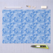 Papier Mousseline Camouflage bleu (Artisanat)