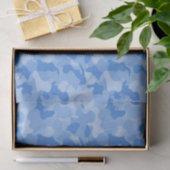 Papier Mousseline Camouflage bleu (Cadeau)
