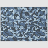 Papier Mousseline Camouflage bleu (Recto)