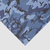 Papier Mousseline Camouflage bleu marine, Militaire, Armée (Détail)