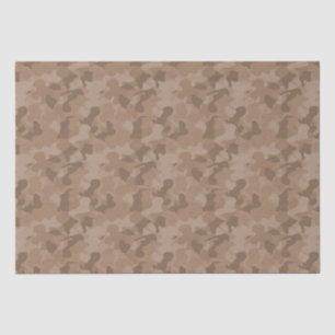 Papier Mousseline Camouflage Brown