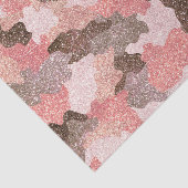 Papier Mousseline Camouflage de la Parties scintillant Rose Gold Cam (Détail)