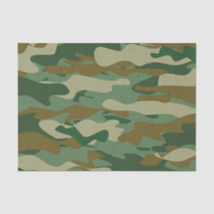 Papier Mousseline Camouflage de l'armée verte