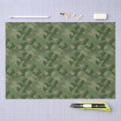 Papier Mousseline Camouflage de vert forêt (Artisanat)