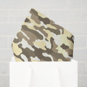 Papier Mousseline Camouflage du désert