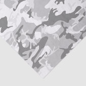 Papier Mousseline Camouflage gris neige d'hiver, Militaire, Armée (Détail)
