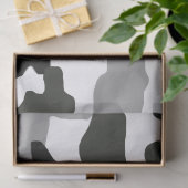 Papier Mousseline Camouflage gris urbain no 15 imprimé (Cadeau)