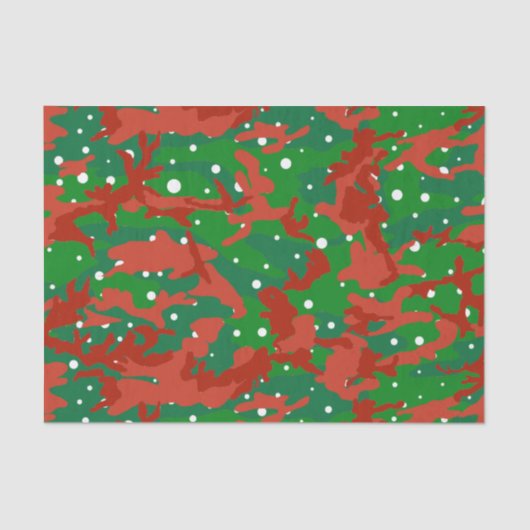 Papier Mousseline Camouflage Haus De Camo Xmas (Recto)