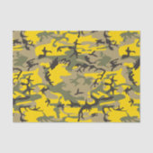 Papier Mousseline Camouflage jaune et vert, Militaire, Armée (Recto)